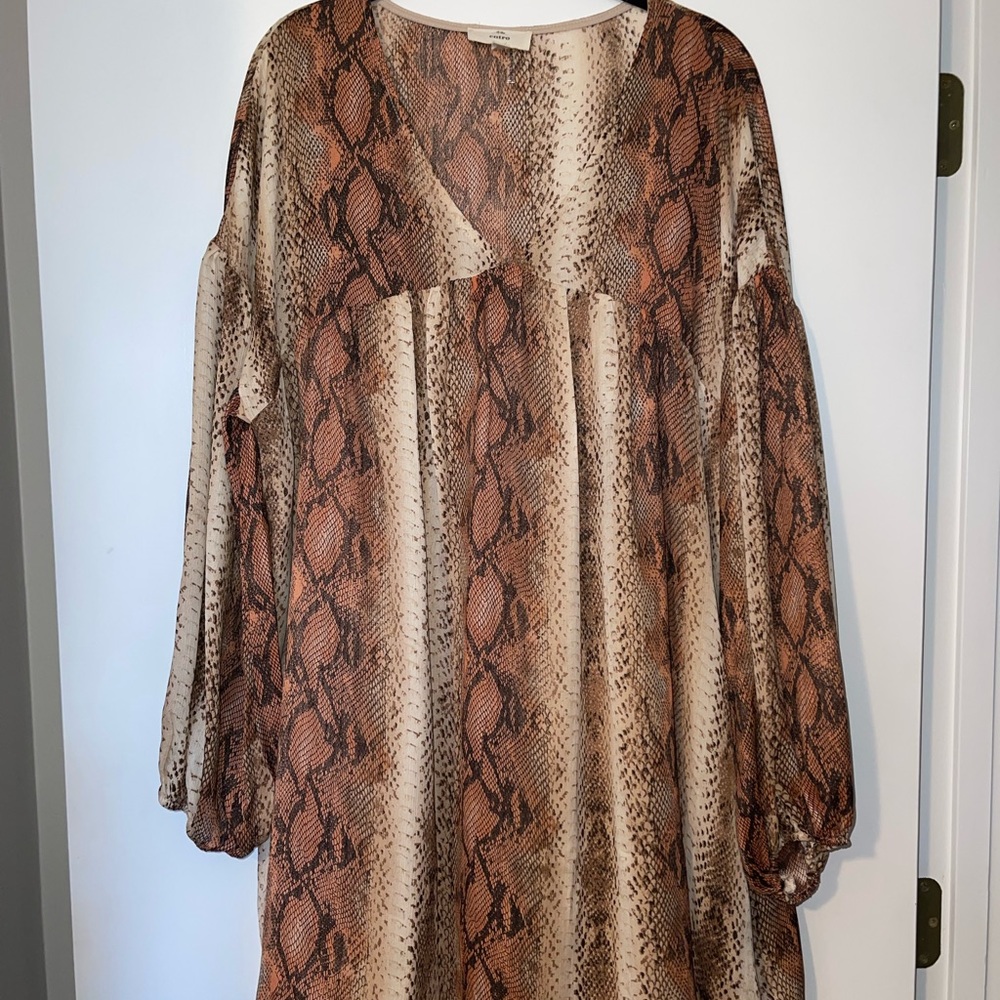 Snake skin dress